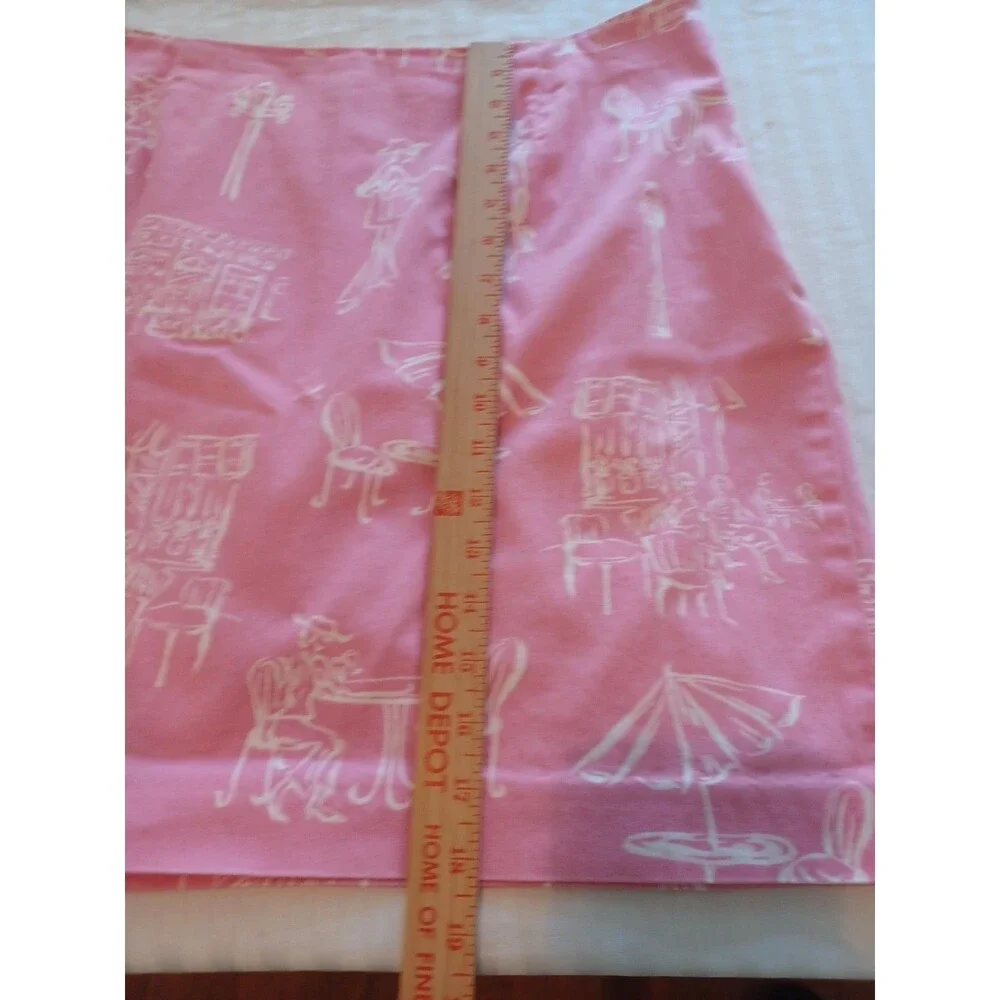 Talbots vintage Parisian cafe miniskirt 16Petite cotton stretch spring summer